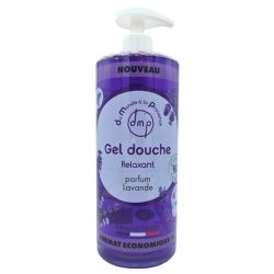 Du Monde à la Provence Gel Douche Relaxant Parfum Lavande 1L - Nettoyage doux et moment apaisant pour toute la famille