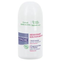 Eau Thermale Jonzac Déodorant Non Parfumé 24H Haute Tolérance Bio - 50ml - Protège, purifie et respecte les peaux réactives