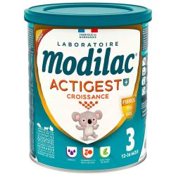 Modilac Actigest+ Croissance Lait Infantil en Poudre - Formule Épaissie - N°3 - 12 à 36 Mois - 800g