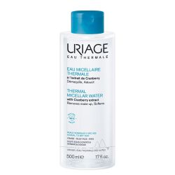 Uriage Eau Micellaire Thermale - 500 ml - Peaux Normales à Sèches Démaquillant Visage & Yeux