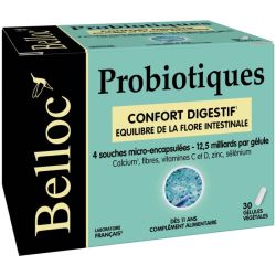 Belloc Probiotiques Confort Digestif 30 gélules