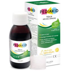Pédiakid Sirop Toux Sèche & Grasse 125 ml – Calmer la toux et soulager la gorge