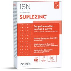 Ineldea Suplezinc - 60 gélules - Soutient l’immunité et aide à réduire la fatigue