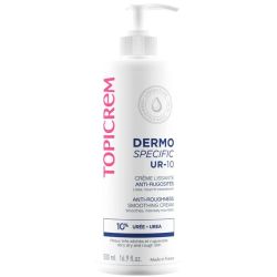 Topicrem DERMO SPECIFIC UR-10 Crème Lissante Anti-Rugosités 500ml – Soin réparateur squames