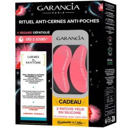 Garancia Coffret Rituel Anti-Cernes Anti-Poches Larmes De Fantôme - Roll-On Multi-Actions 10ml + 2 Patchs Yeux en Silicone Réutilisables OFFERTS