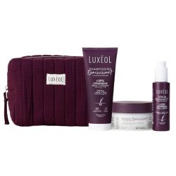 Luxéol Protocole Épaississant Coup de Cœur - Shampooing 200ml + Masque 200ml + Sérum 100ml + Trousse OFFERTE