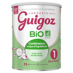 Guigoz Bio Lait 1er Âge Dès la Naissance Jusqu'à 6 Mois 800g – Nutrition bio et DHA