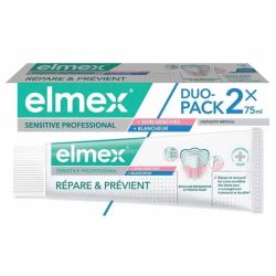Elmex Sensitive Professional Dentifrice Soin Gencives et Blancheur 2x75ml – Sensibilité et éclat