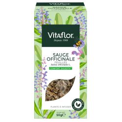 Vitaflor Feuilles de Sauge Officinale - Confort Digestif - 50 g