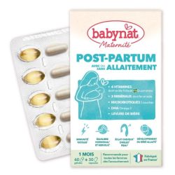 Babybio Babynat Maternité Post-Partum Cure de 1 mois - Equilibre hormonal, physique et cérébral de la maman dès l'accouchement