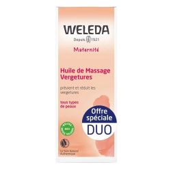 Weleda Maternité Huile de Massage Vergetures - Lot de 2 x 100ml