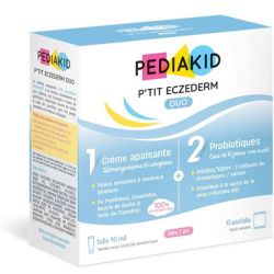 Pediakid P'Tit Eczederm Duo Probiotiques + Crème Apaisante - 10 sachets + Tube de 40ml