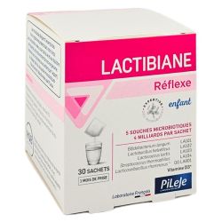 Pileje Lactibiane Réflexe Enfant - 30 Sachets - Équilibre digestif et soutien immunitaire des enfants