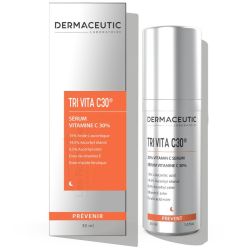 Dermaceutic Tri Vita C30 Serum Haute Definition Vitamine C 30% - 30 ml - Anti Radicaux Libres Vegan