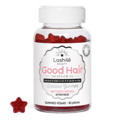 Lashilé Beauty Good Hair Women Anti-Chute - Prévient la Chute des Cheveux - 60 Gummies