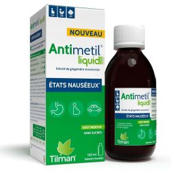 Tilman Antimetil Liquid Etats Nauséeux - Soulage les Nausées - Enfants, Adultes et Femmes Enceintes - 150ml