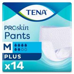 TENA ProSkin Pants Plus - Taille M - 14 Protections - Fuites Urinaires Modérées à Fortes