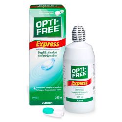 Alcon Opti-Free Express - Solution de Nettoyage et Conservation pour Lentilles - 355ml