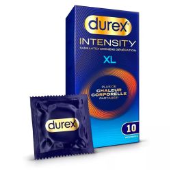 Durex Intensity XL Préservatifs Sans Latex - 10 préservatifs - Ultra-fins et extra-lubrifiés