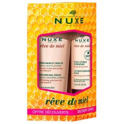 Nuxe Rêve de Miel Crème Mains et Ongles 30 ml + Stick Lèvres Hydratant 4 g