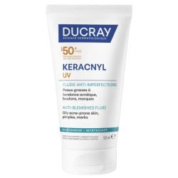 Ducray Keracnyl UV Fluide Anti-imperfections SPF50+ 50ml – Protection et anti-acné
