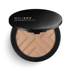 Vichy Dermablend Covermatte Fond de Teint Poudre Compacte SPF25 Teinte Gold 45 - 9,5 g - Peaux Normales à Grasses