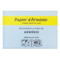Papier d'Arménie Carnet Arménie - 12 x 3 Lamelles - Purifie et parfume durablement l’air