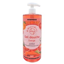 Du Monde à la Provence Gel Douche Énergie Parfum Pamplemousse Rose 1L - Nettoyage doux et douche tonique pour toute la famille
