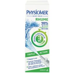 Physiomer Spray Rhume Triple Action 20 ml – Soulage rapidement le nez bouché