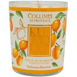 Collines de Provence Bougie Parfumée Fleur de Kumquat 180g – Fraîcheur pétillante