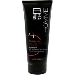BcomBIO Homme Gel Douche 3 en 1 - 200 ml - Nettoie, fortifie et énergise