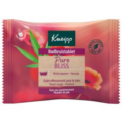 Kneipp Galet pour le Bain Bulle de Plaisir Coquelicot et Chanvre 80g