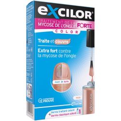 Excilor Forte Color Nude - Traitement extra fort contre la mycose de l'ongle avec vernis traitant coloré