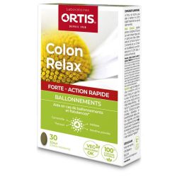 Ortis Colon Relax Forte -  Ballonnements - 30 Comprimés