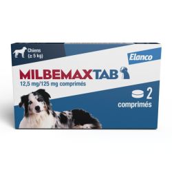 ELANCO MilbemaxTab Chiens de plus de 5 kg - Boîte de 2 comprimés