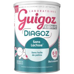 Guigoz Expert Diagoz Lait Dès la Naissance Jusqu'à 12 Mois 400g – Sans lactose et DHA