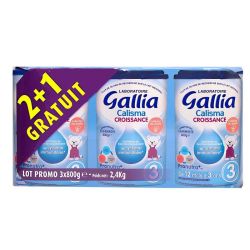 Gallia Calisma Croissance Dès 12 mois - Tripack 800 g - 2 + 1 Gratuit