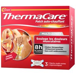 Thermacare Patch Auto-Chauffant Zones Ciblées Boîte de 3 Patchs - Soulagement ciblé des douleurs musculaires