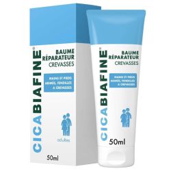 Biafine Cicabiafine Baume Réparateur Crevasses 50ml - Mains et pieds abîmés, fendillés, crevasses