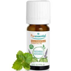 Puressentiel Huile Essentielle Patchouli Bio 5 ml – Tonique circulatoire, régénérateur cutané et parfum envoûtant