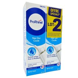 ProRhinel Spray Nez qui Coule Adultes & Enfants Lot de 2 x 100 ml - Lavage nasal fluidifiant
