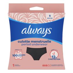 Always Culotte de Règles Lavable - Flux Moyen à Abondant - Taille S - 1 unité