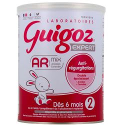 Guigoz Expert AR Mix 2 Lait Anti-Régurgitations - Dès 6 mois - 2ème Âge - 780g