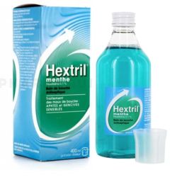 Hextril Menthe bain de bouche 400 ml - Hexétidine