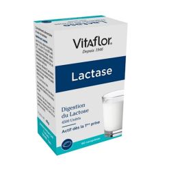 Vitaflor Lactase Intolérance au Lactose - 60 comprimés