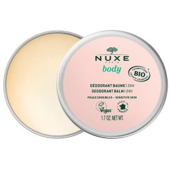 Nuxe Body Déodorant Baume Solide 24H Bio - 50g - Peaux Sensibles - Soin protecteur & parfum délicat