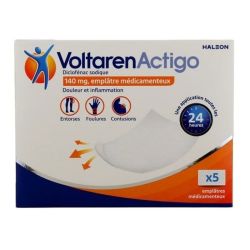 VoltarenActigo 140 mg Emplâtre Médicamenteux X5