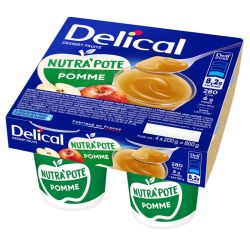 Delical Nutrapote Dessert aux Fruits Pomme 4x200g – Dénutrition et troubles de la déglutition