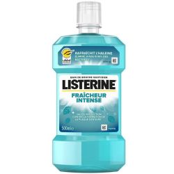 Listerine Bain de Bouche Fraîcheur Intense - 500 ml - Rafraîchit l'haleine et élimine les bactéries