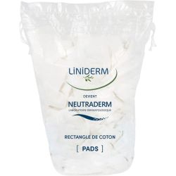 Neutraderm Pads Rectangulaires 100% Coton Hygiène Bébé - 8 x 10cm - 180 Unités